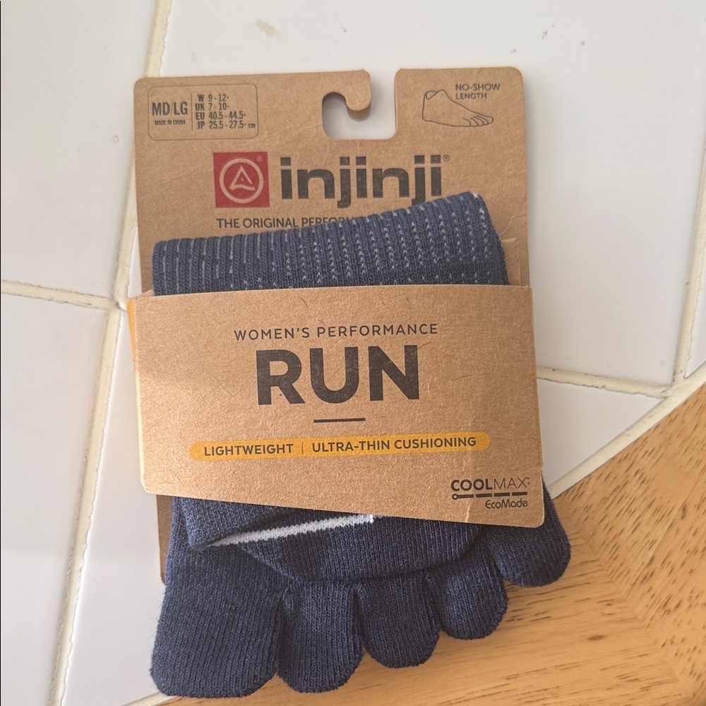 NWT Injinji Women's Performance Toe Socks MD/LG 🧦